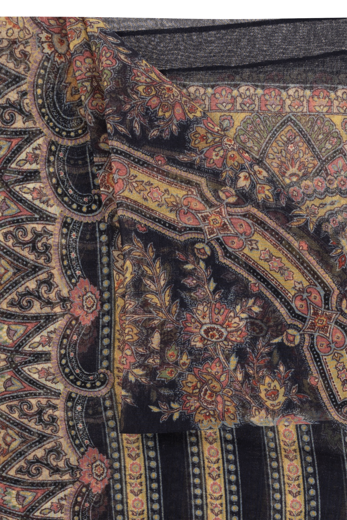 スカーフ ETRO SS24 Printed cotton blend scarf (WAYA0001AV246 X0880) Etro Scarves - Fall/ Winter 2023/ 2024 Collection - Como Milano